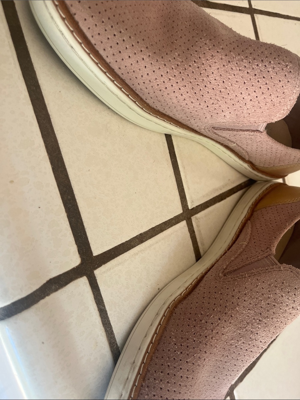 UGG Women's Perforated Slip-On Loafers in Dusty Pink - Picture 10 of 11